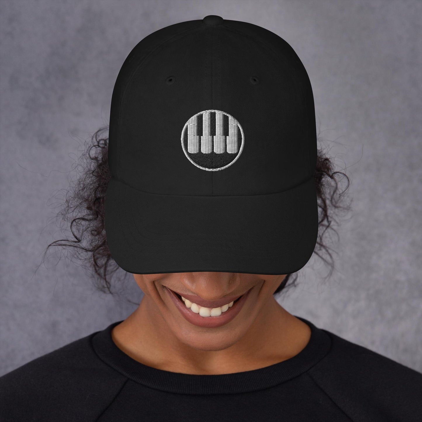 Piano keys. A Hat for pianists