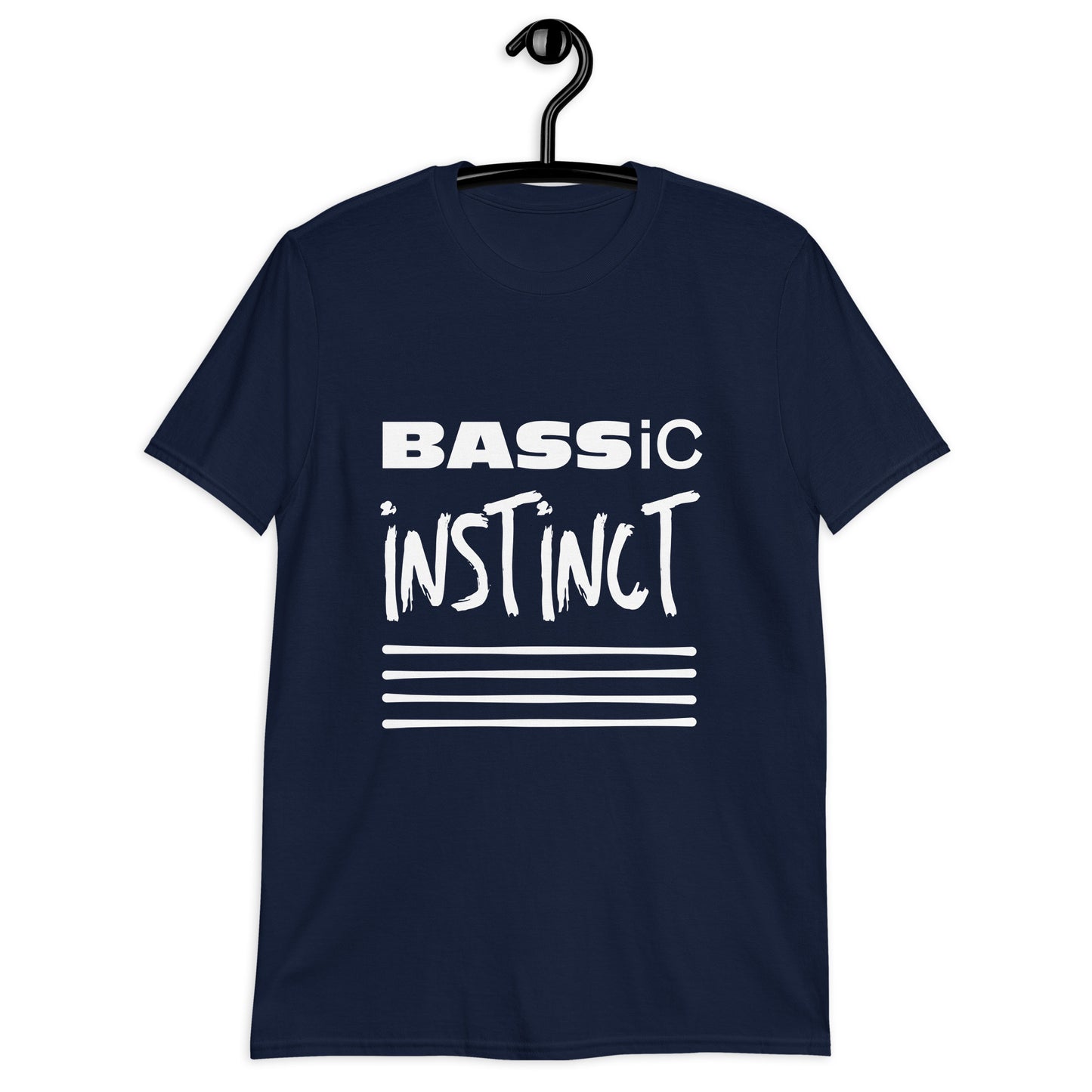 Bassic Instinct. Unisex T-Shirt for bassists