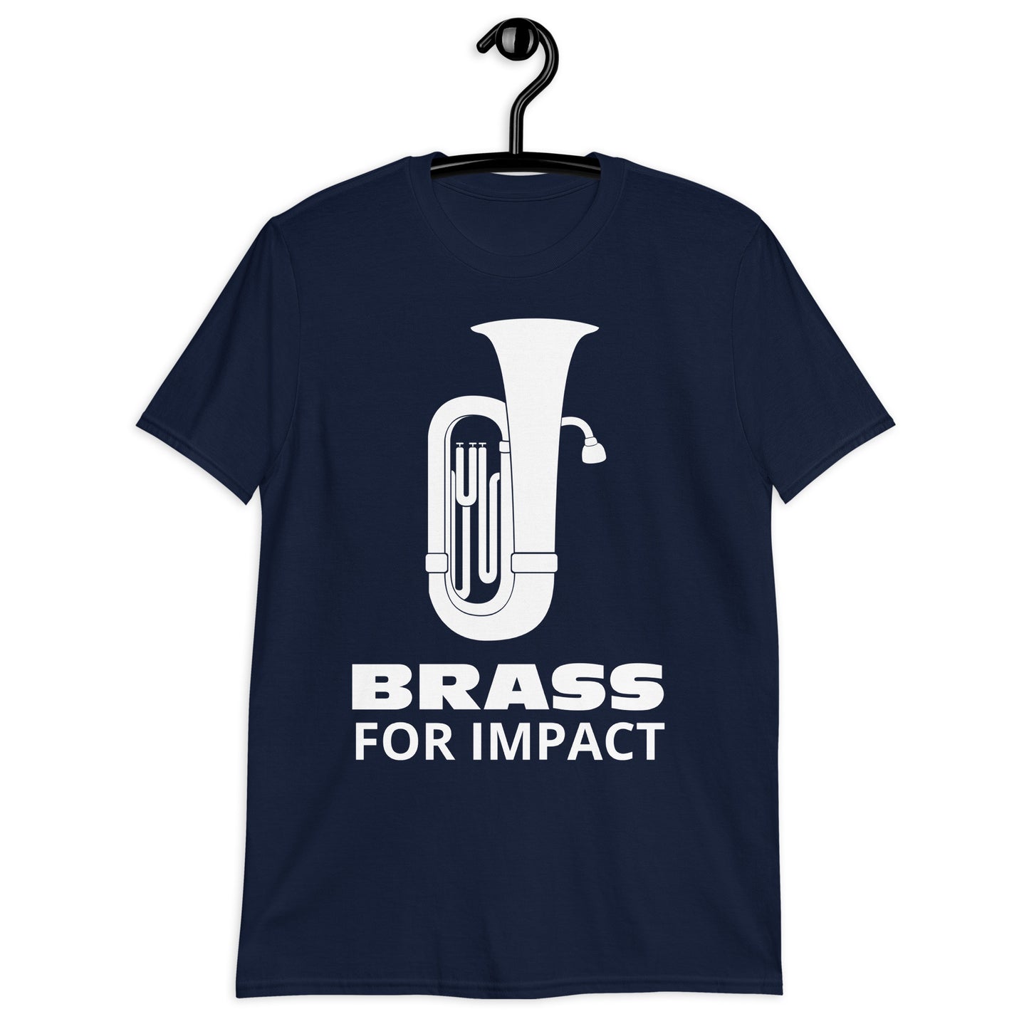Brass for Impact. Unisex T-Shirt for Tuba players
